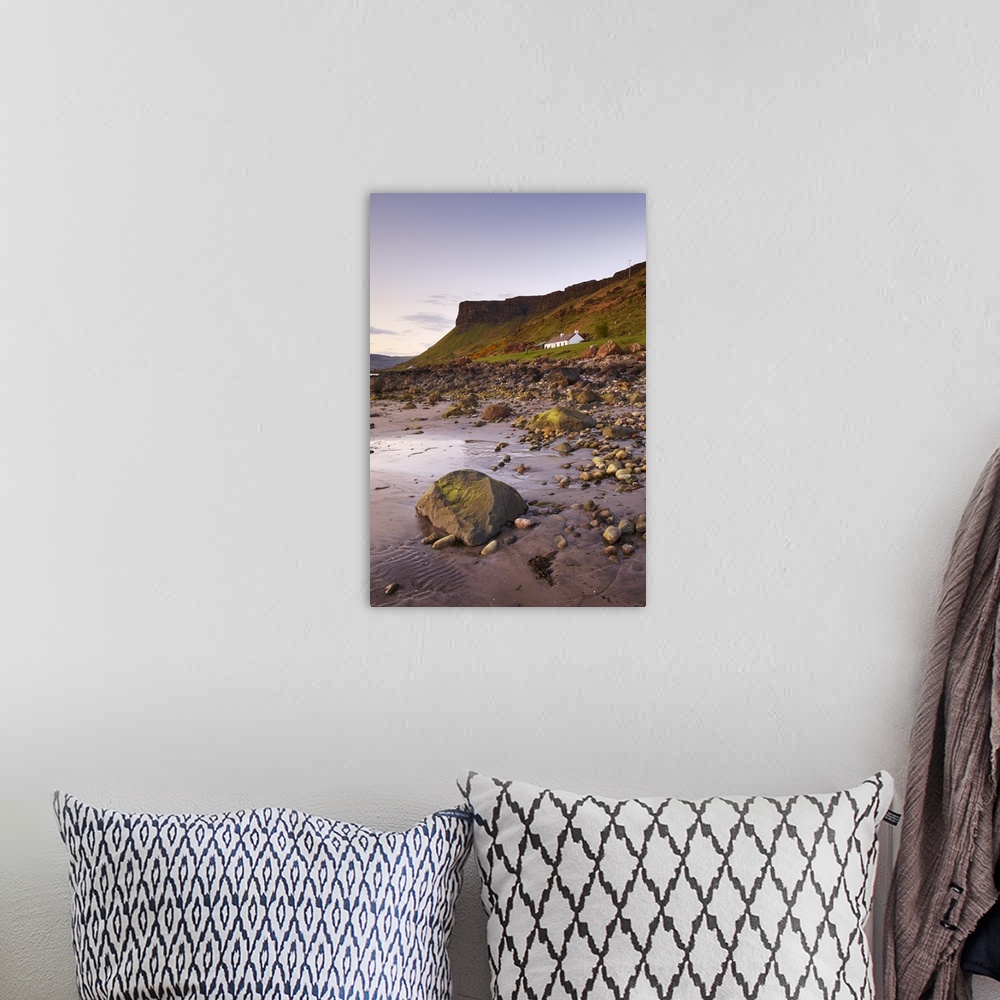 A bohemian room featuring Sunset on Loch na Keal, Isle of Mull, Inner Hebrides, Scotland, UK