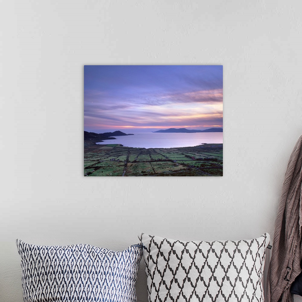 A bohemian room featuring Sunset over Ballinskelligs Bay, County Kerry, Munster, Republic of Ireland