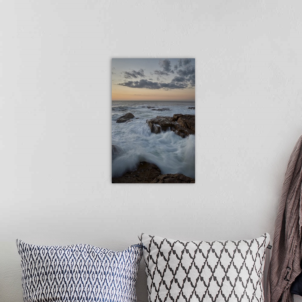 A bohemian room featuring Surf along the rocky coast at sunset, Elands Bay