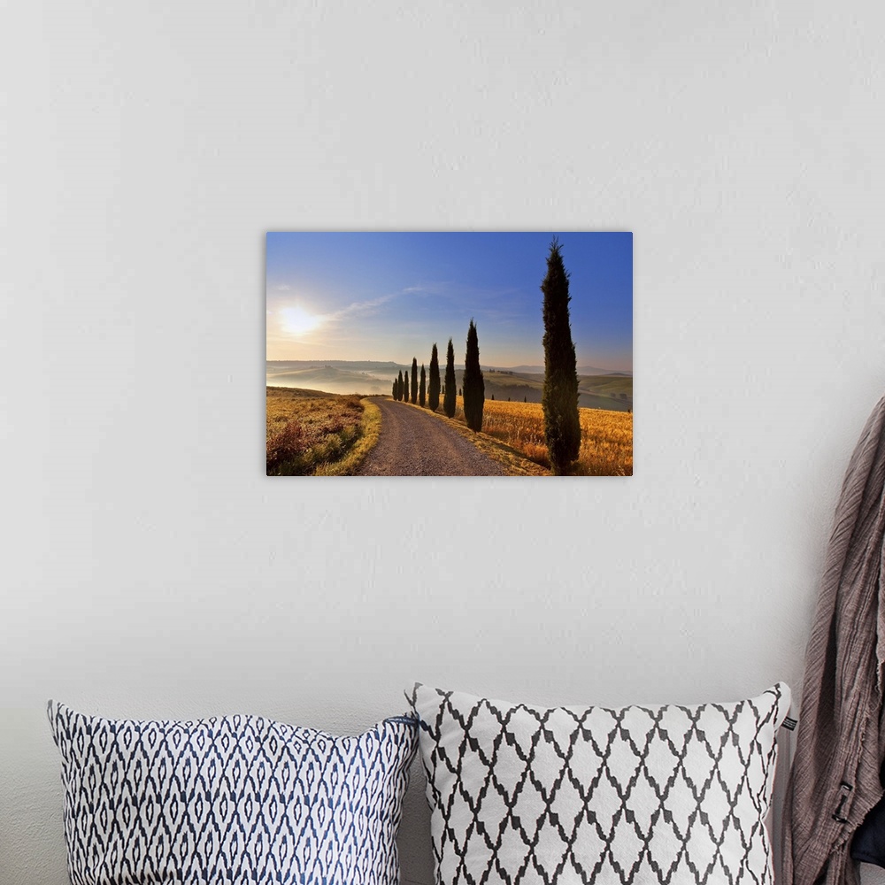 A bohemian room featuring Surroundings, Pienza, Val d'Orcia, UNESCO World Heritage Site, Tuscany, Italy, europe