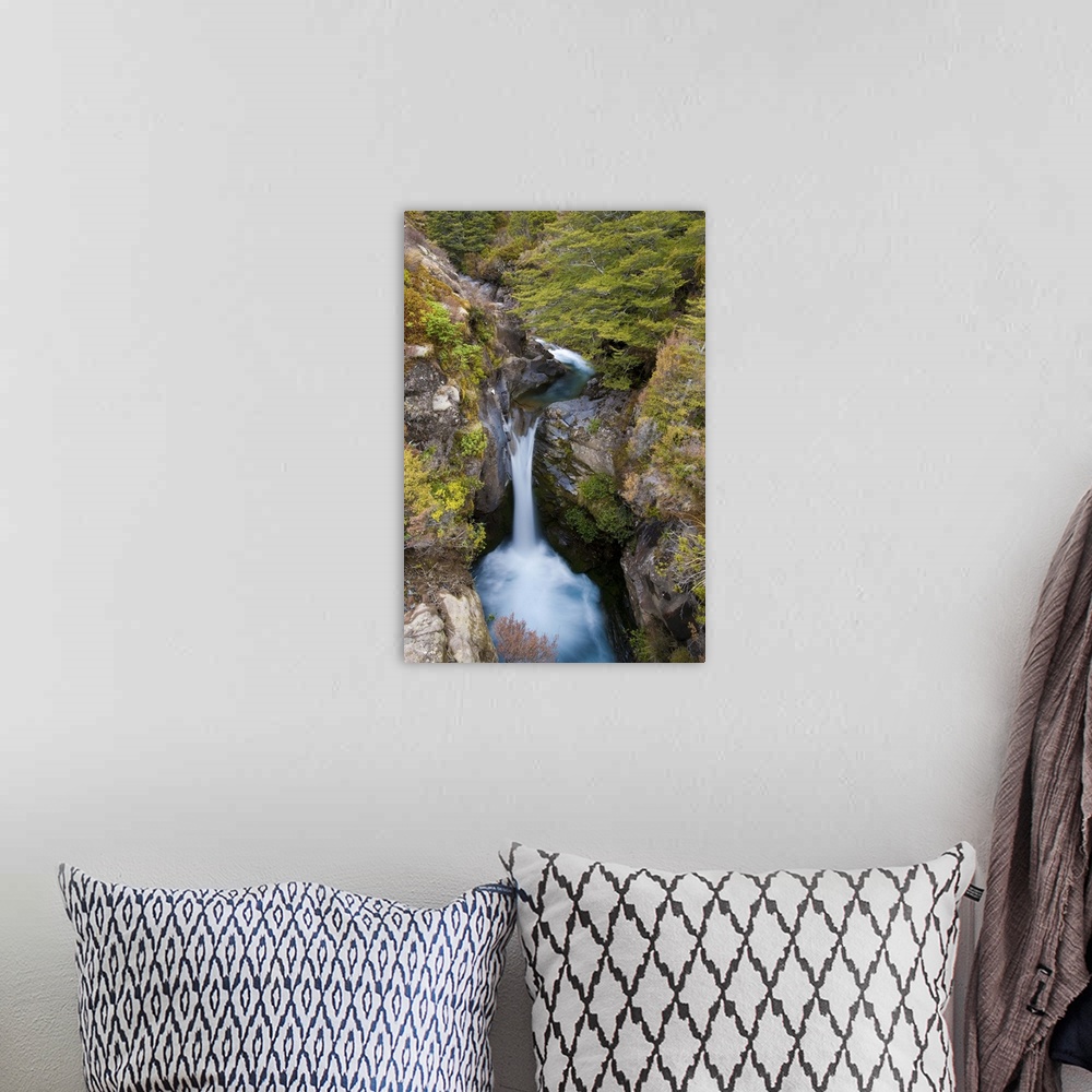 A bohemian room featuring Taranaki Falls, Tongariro National Park, North Island, New Zealand
