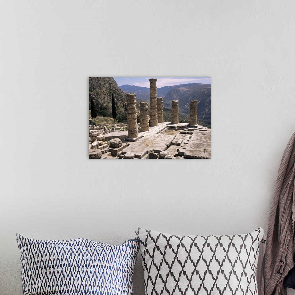 A bohemian room featuring Temple of Apollo, Delphi, Greece, Europe