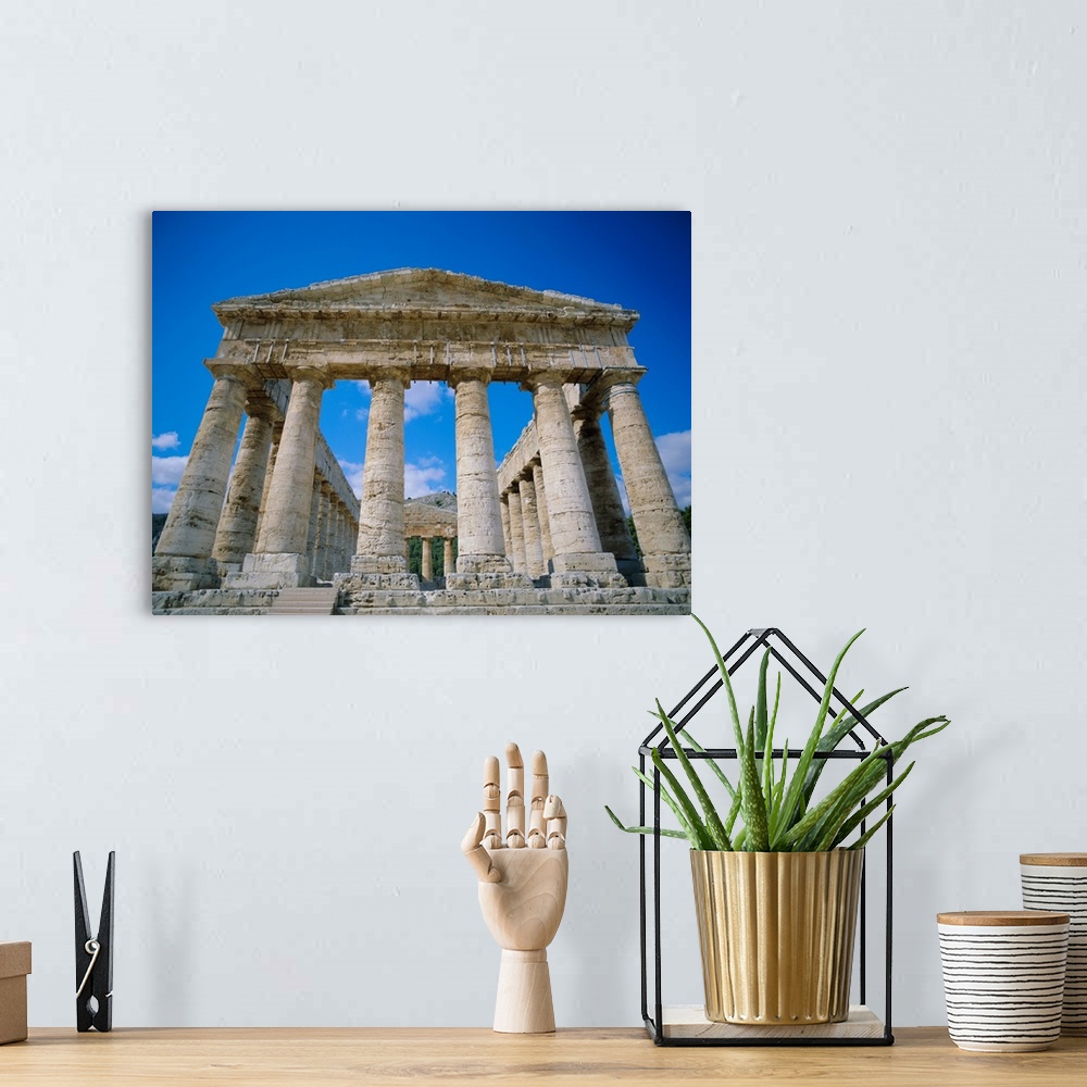 A bohemian room featuring Temple, Segesta, Sicily, Italy, Mediterranean