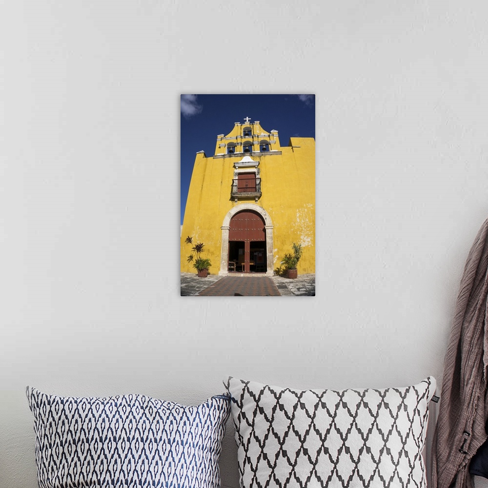 A bohemian room featuring Templo del Dulce Nombre de Jesus, Campeche, Yucatan, Mexico