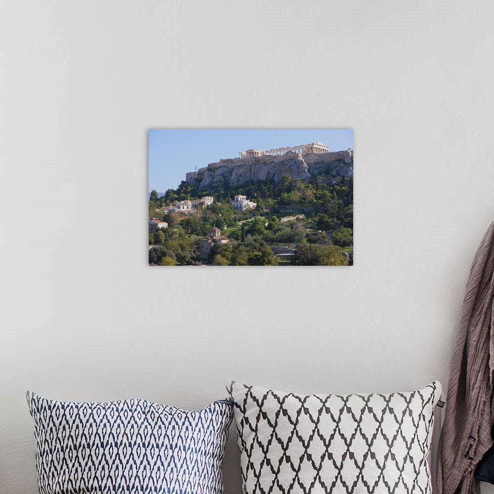 A bohemian room featuring The Acropolis from Ancient Agora, Athens, Greece