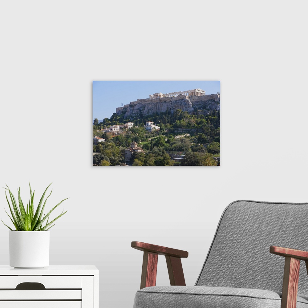 A modern room featuring The Acropolis from Ancient Agora, Athens, Greece