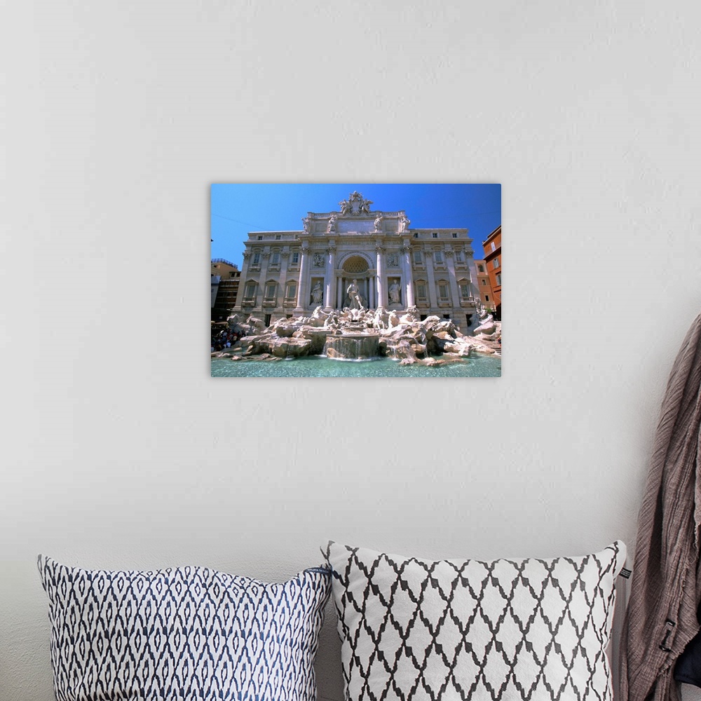 A bohemian room featuring The Baroque style Trevi Fountain, Rome, Lazio, Italy