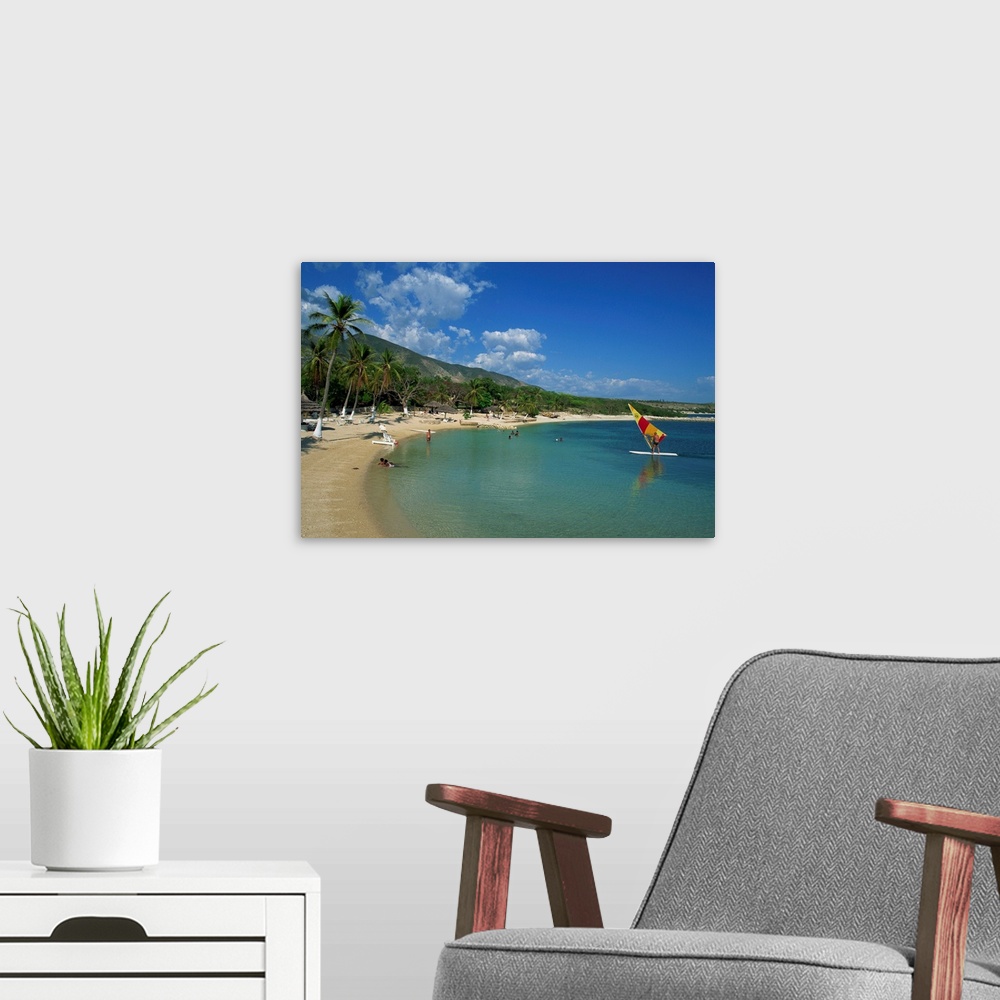 A modern room featuring The beach at the Kyona Beach Club, Haiti, West Indies, Caribbean