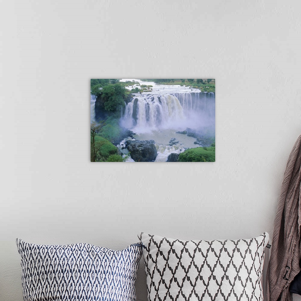 A bohemian room featuring The Blue Nile Falls, near Lake Tana, Gondar region, Ethiopia, Africa