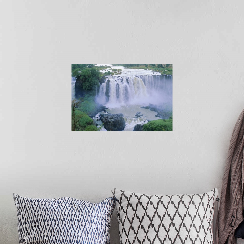 A bohemian room featuring The Blue Nile Falls, near Lake Tana, Gondar region, Ethiopia, Africa