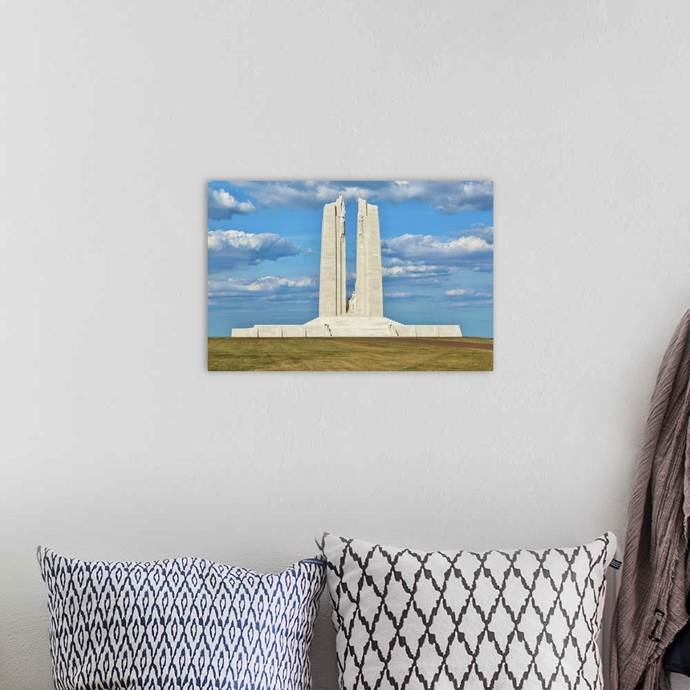 A bohemian room featuring The Canadian National Vimy Memorial in Northern France, a memorial to 60000 Canadians killed or m...