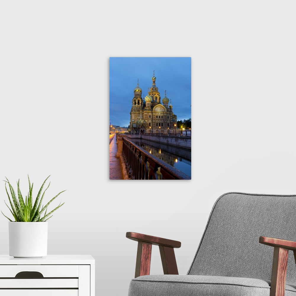 A modern room featuring The Church on the Spilled Blood, St. Petersburg, Russia
