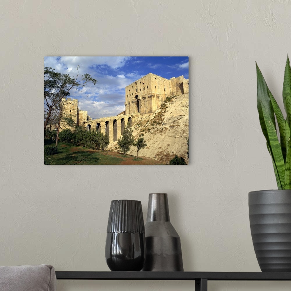 A modern room featuring The Citadel, Aleppo, Syria