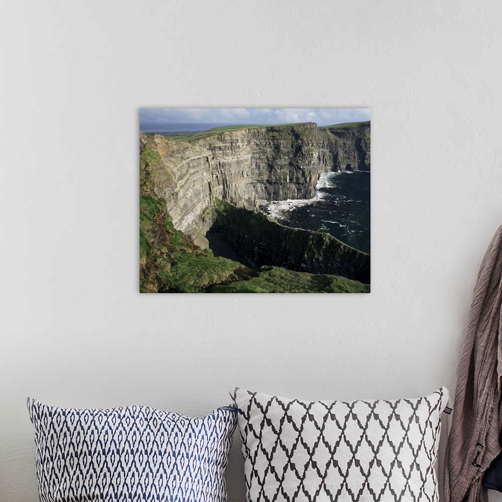 A bohemian room featuring The Cliffs of Moher, looking towards Hag's Head from O'Brian's Tower, Munster, Eire