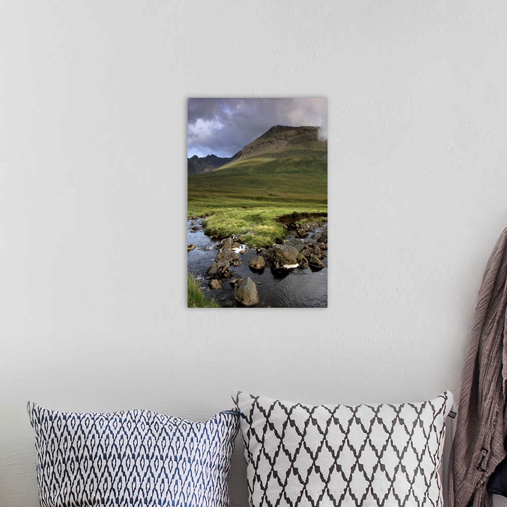 A bohemian room featuring The Cuillins from Glen Brittle, Inner Hebrides, Scotland, UK