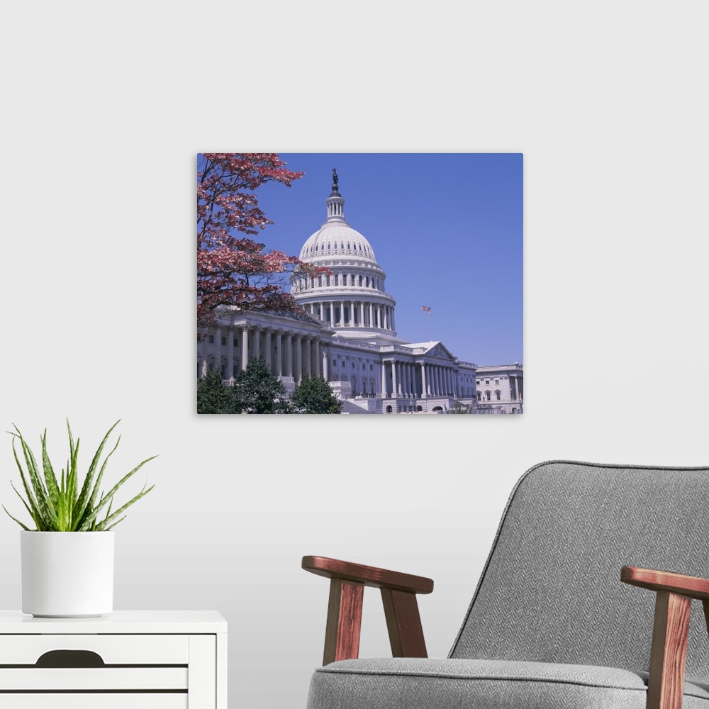A modern room featuring The east side of the Capitol, Washington D.C.