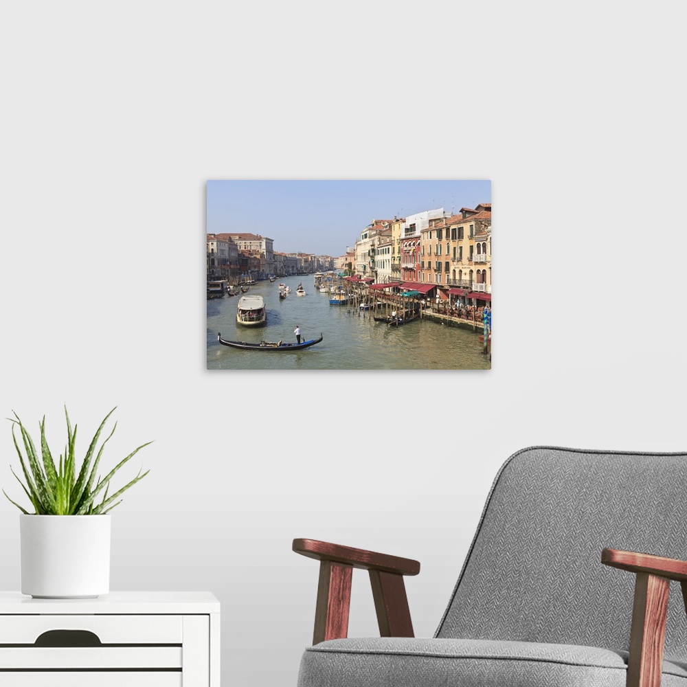 A modern room featuring The Grand Canal, Venice, UNESCO World Heritage Site, Veneto, Italy, Europe