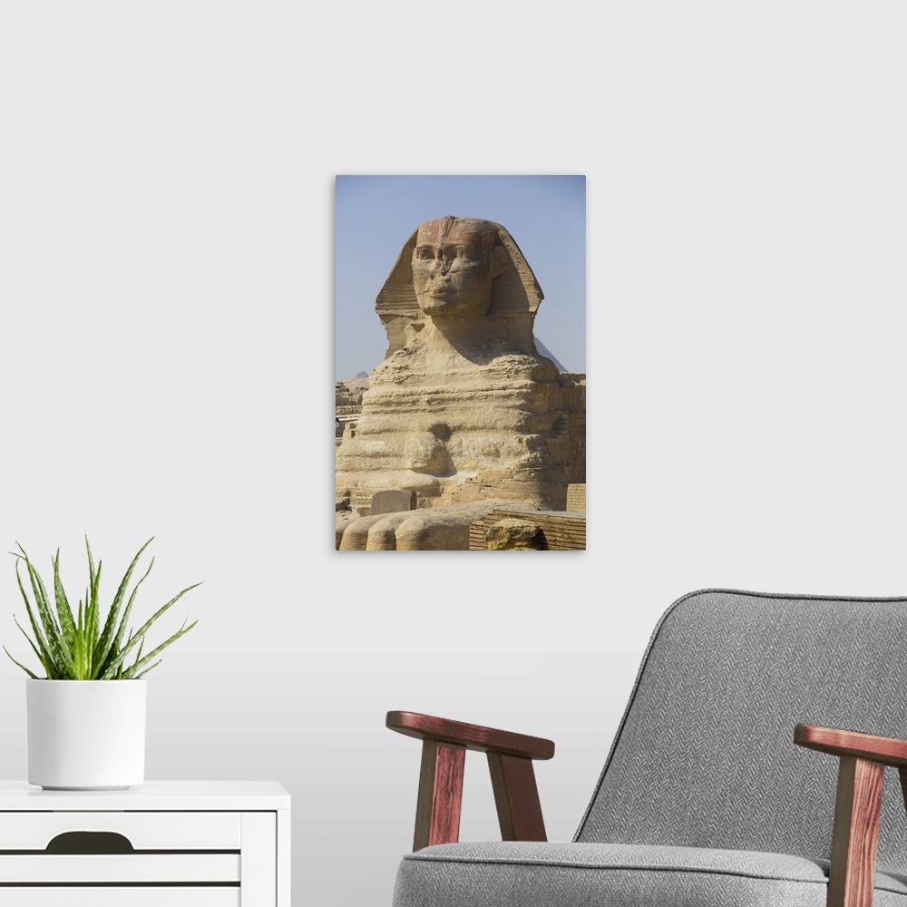 A modern room featuring The Great Sphinx of Giza, UNESCO World Heritage Site, Giza, Egypt, North Africa, Africa