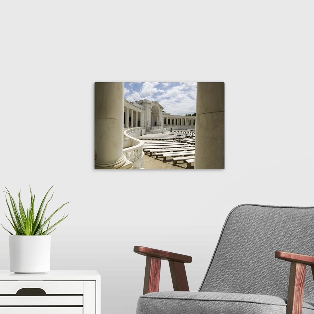 A modern room featuring The Memorial Amphitheatre, Arlington National Cemetery, Arlington, Virginia