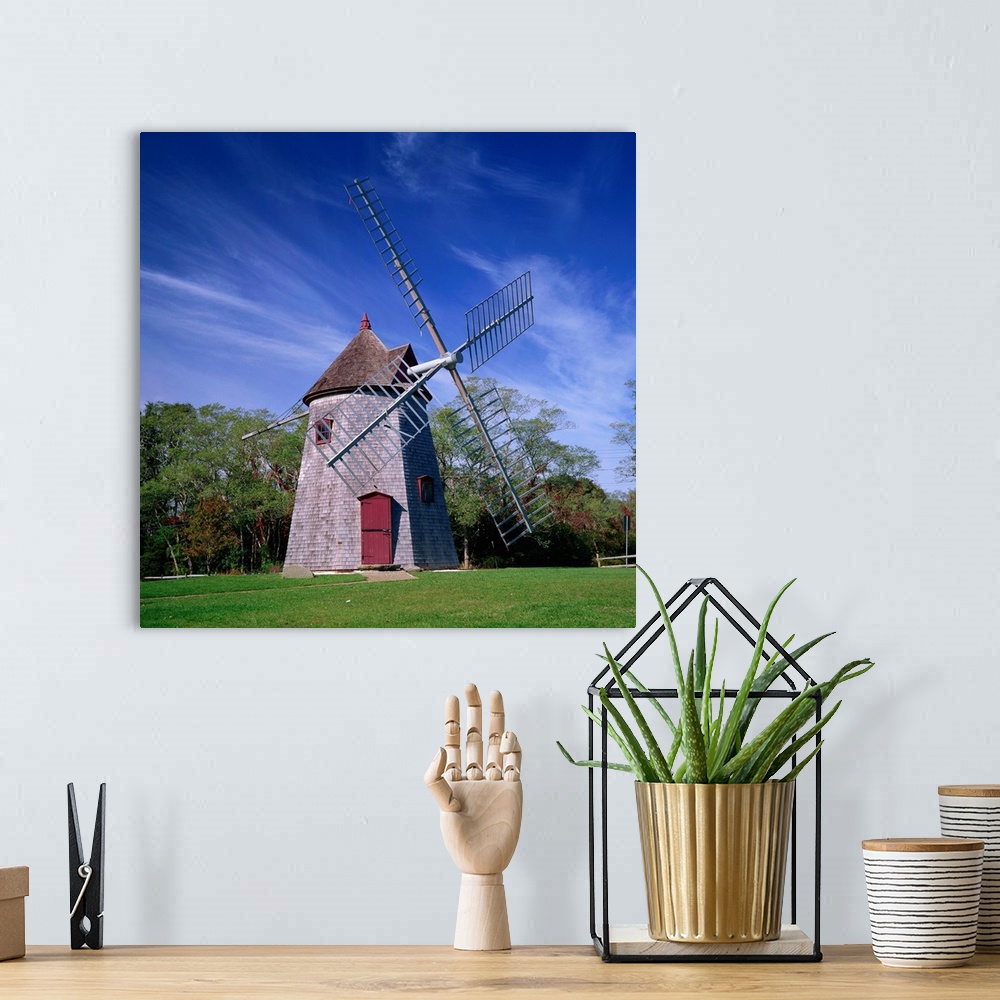 A bohemian room featuring The oldest windmill on Cape Cod, Massachusetts, USA