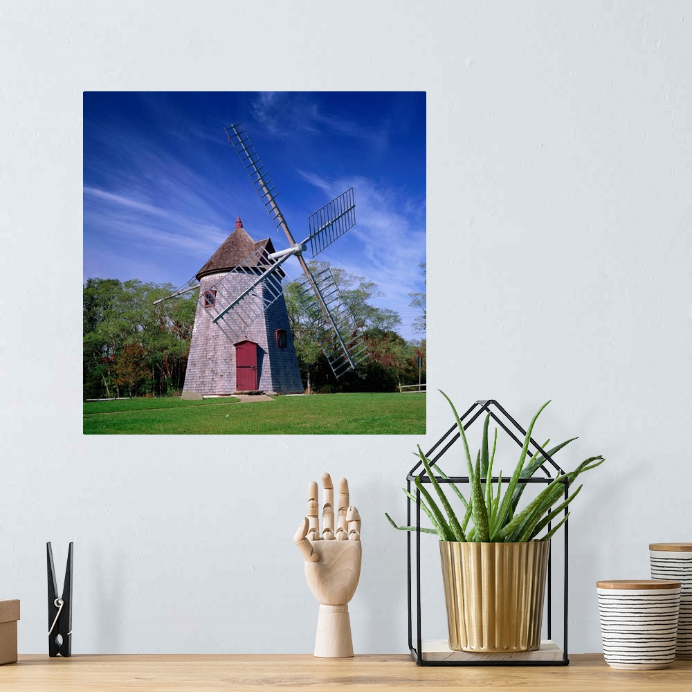 A bohemian room featuring The oldest windmill on Cape Cod, Massachusetts, USA