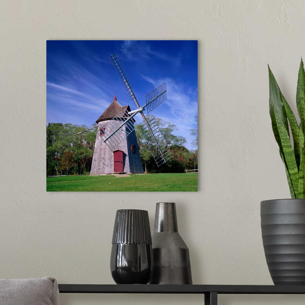 A modern room featuring The oldest windmill on Cape Cod, Massachusetts, USA