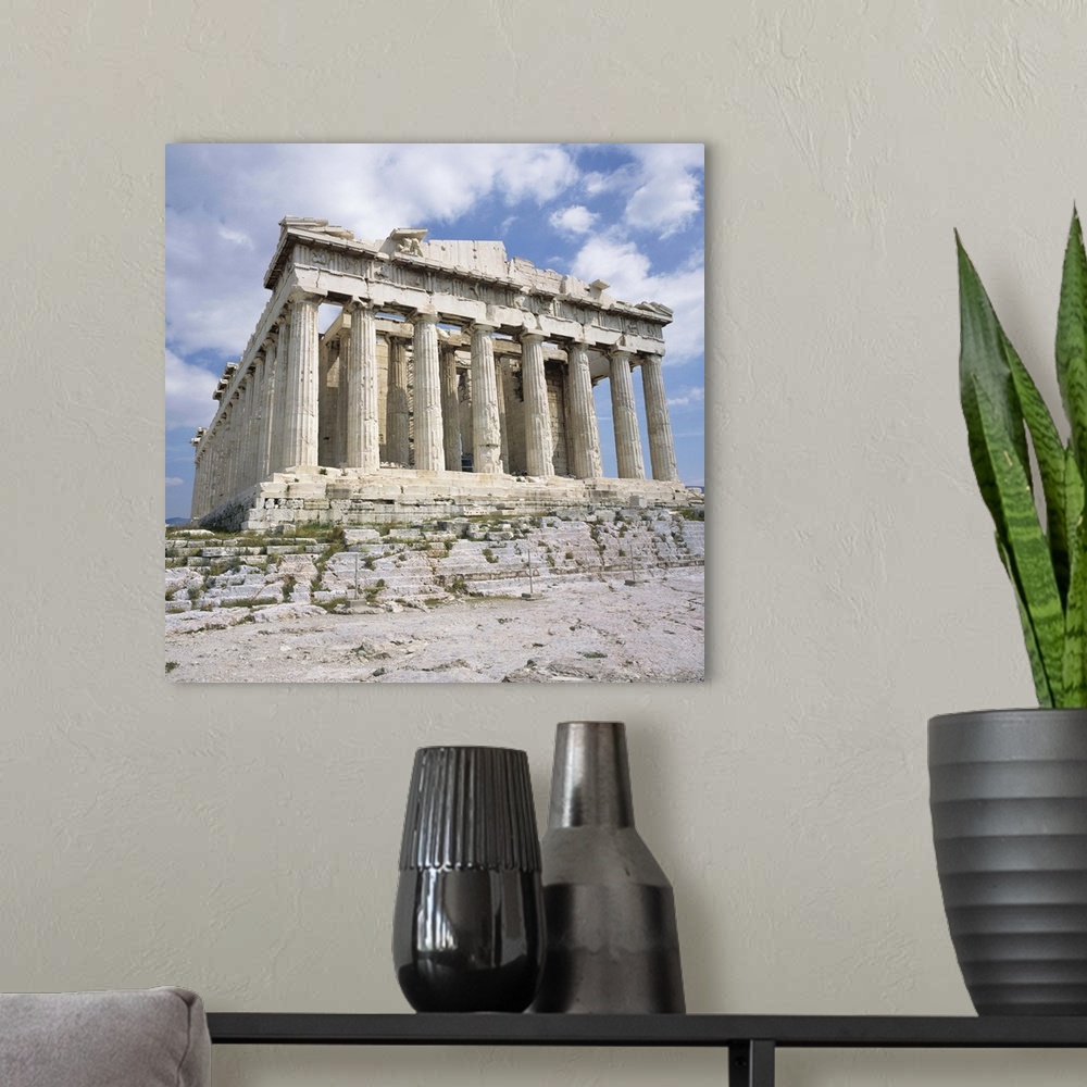 A modern room featuring The Parthenon, Acropolis, UNESCO World Heritage Site, Athens, Greece, Europe