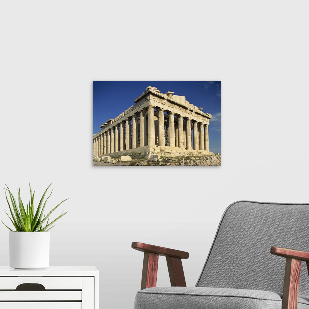 A modern room featuring The Parthenon, The Acropolis, Athens, Greece
