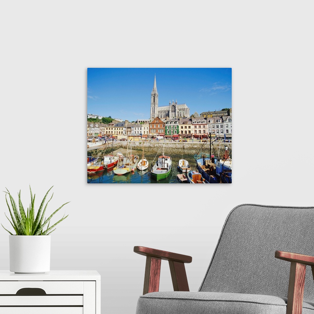 A modern room featuring The Port of Cork City, Cork, County Cork, Munster, Republic of Ireland (Eire), Europe