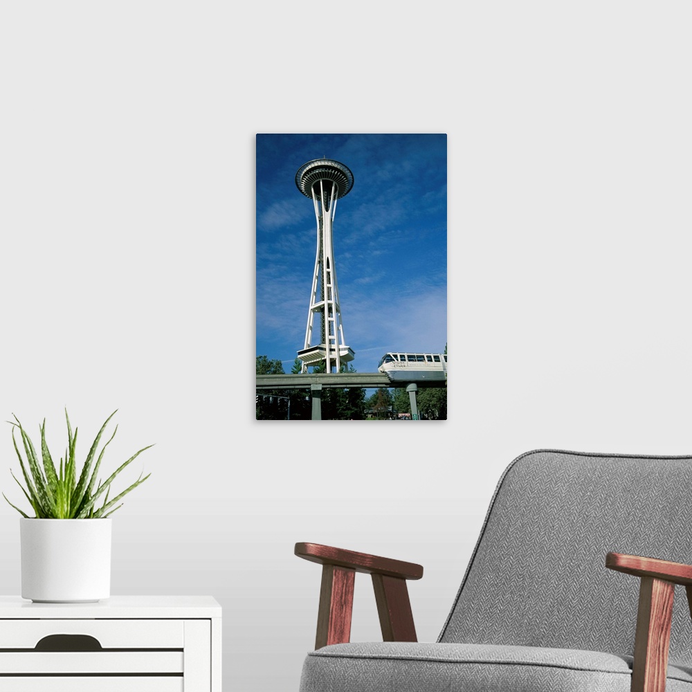 A modern room featuring The Space Needle, Seattle, Washington State