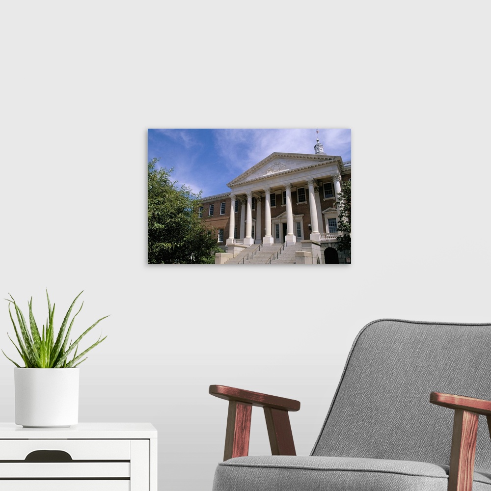 A modern room featuring The State House, Annapolis, Maryland, USA