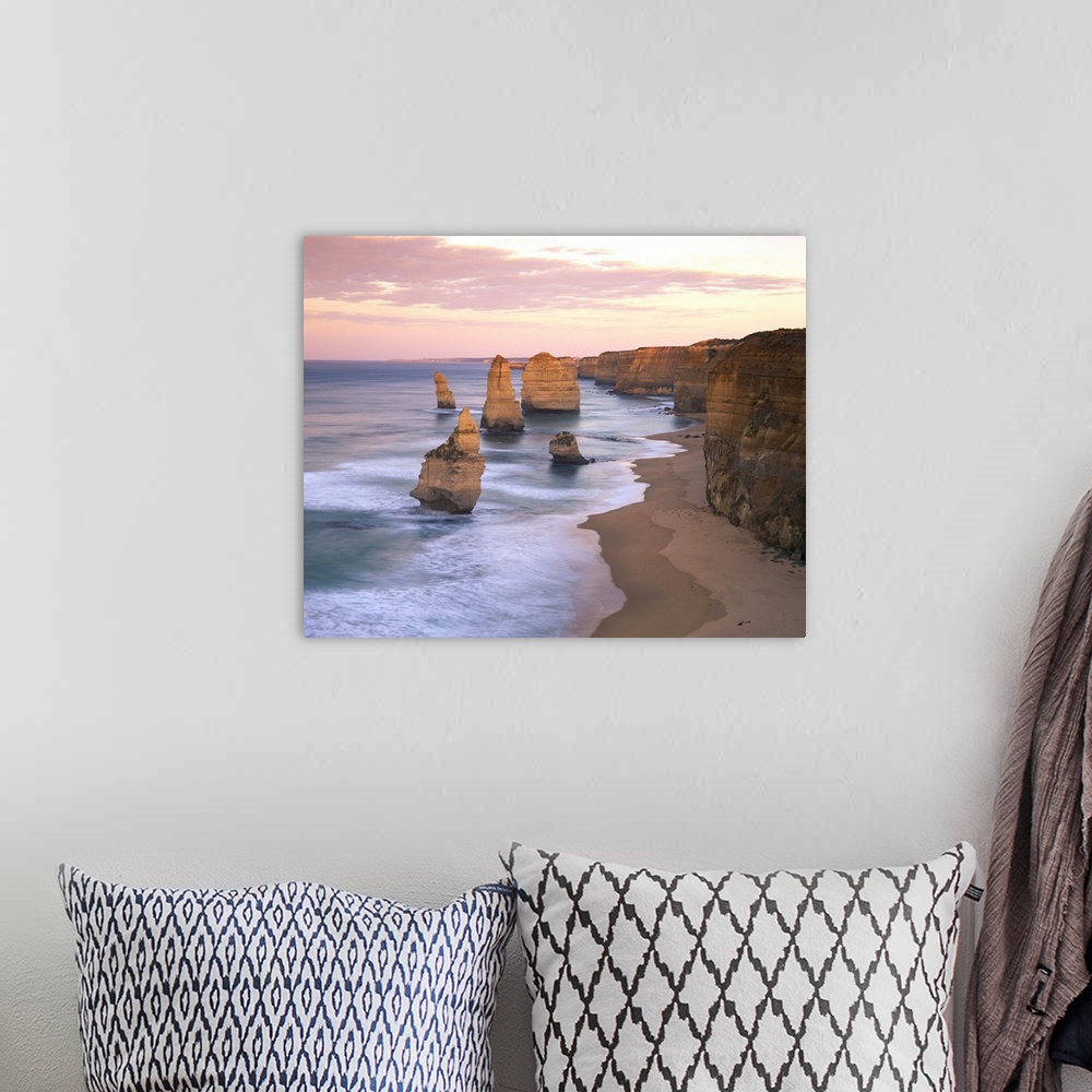 A bohemian room featuring The Twelve Apostles along the coast on the Great Ocean Road in Victoria, Australia