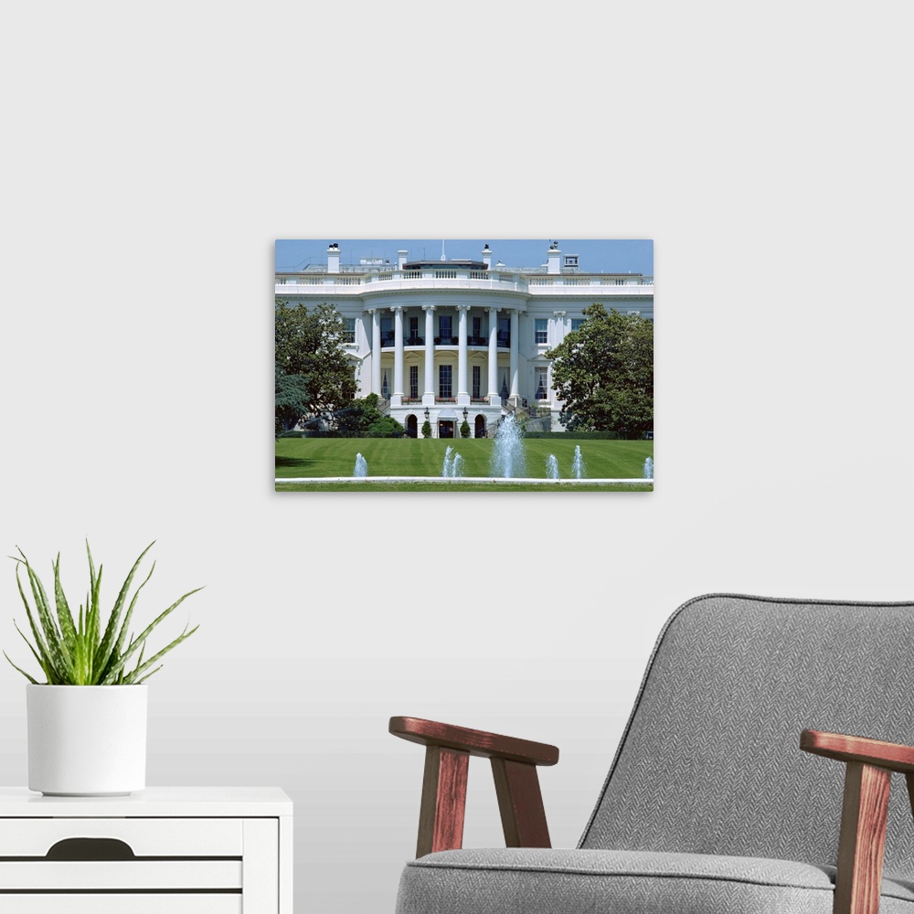 A modern room featuring The White House, Washington D.C., United States of America