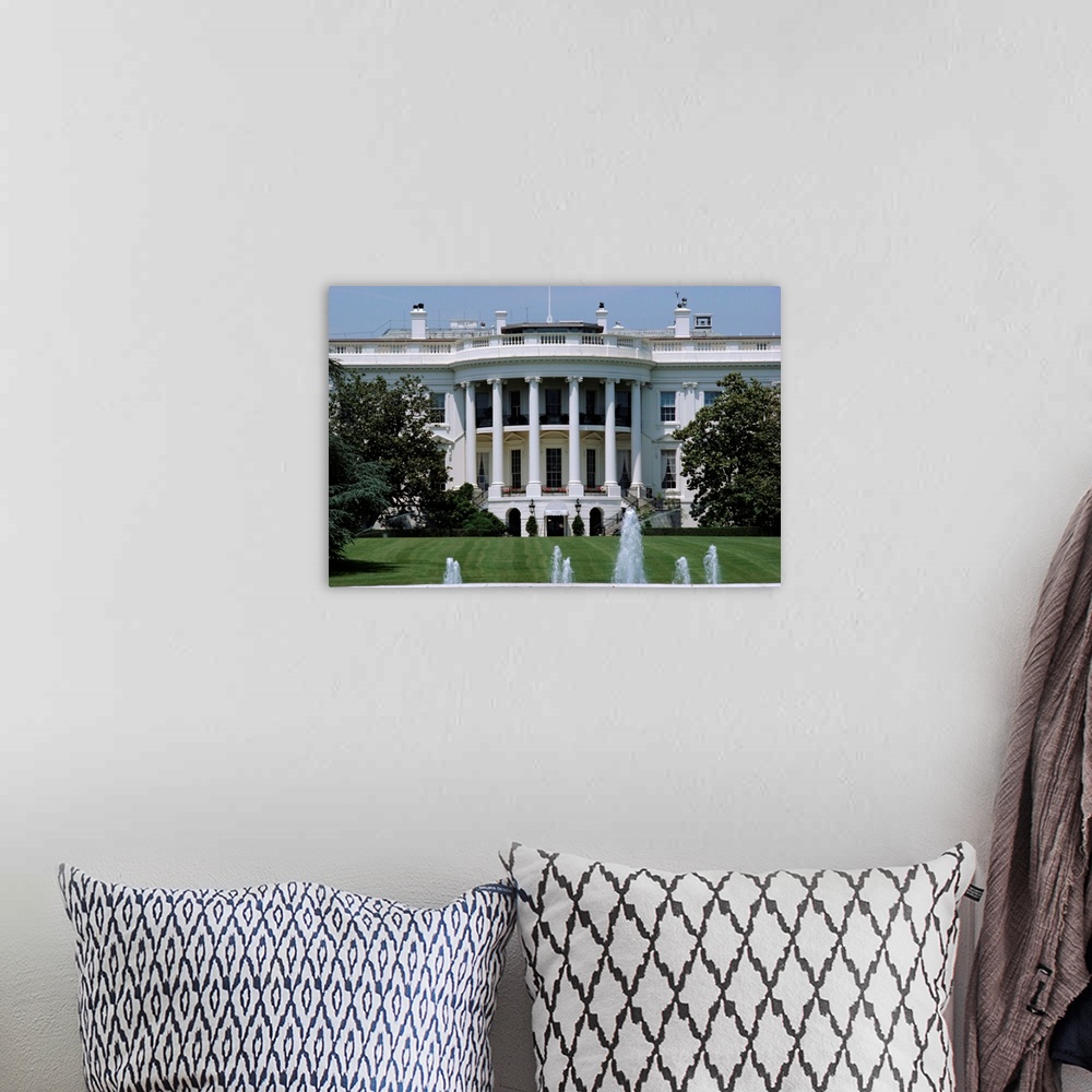 A bohemian room featuring The White House, Washington DC, USA