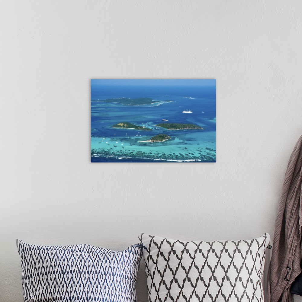 A bohemian room featuring Tobago Cays and Mayreau Island, St. Vincent and The Grenadines, Windward Islands