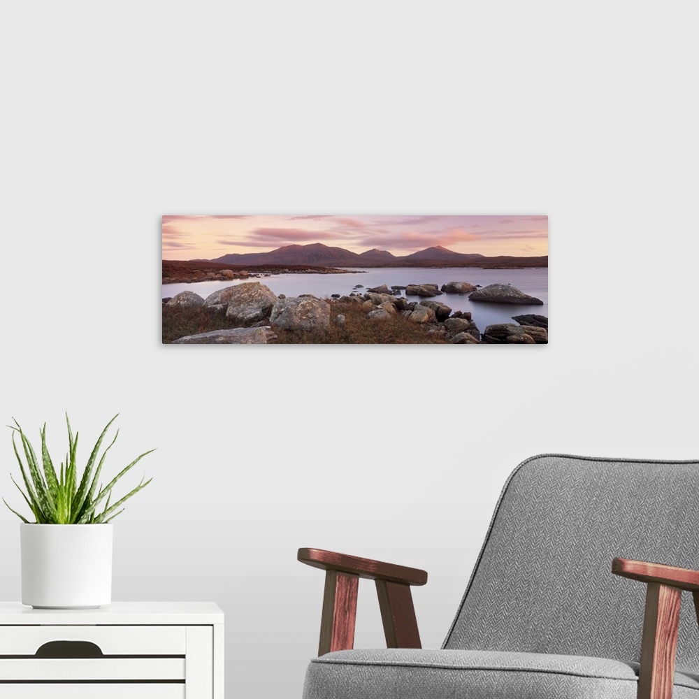 A modern room featuring Traigh Luskentyre (Luskentyre beach) from Seilebost, Harris, Scotland