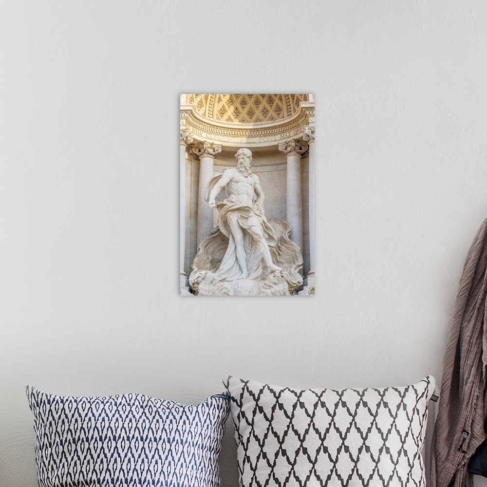A bohemian room featuring Trevi Fountain, Oceanus statue, Rome, Lazio, Italy, Europe