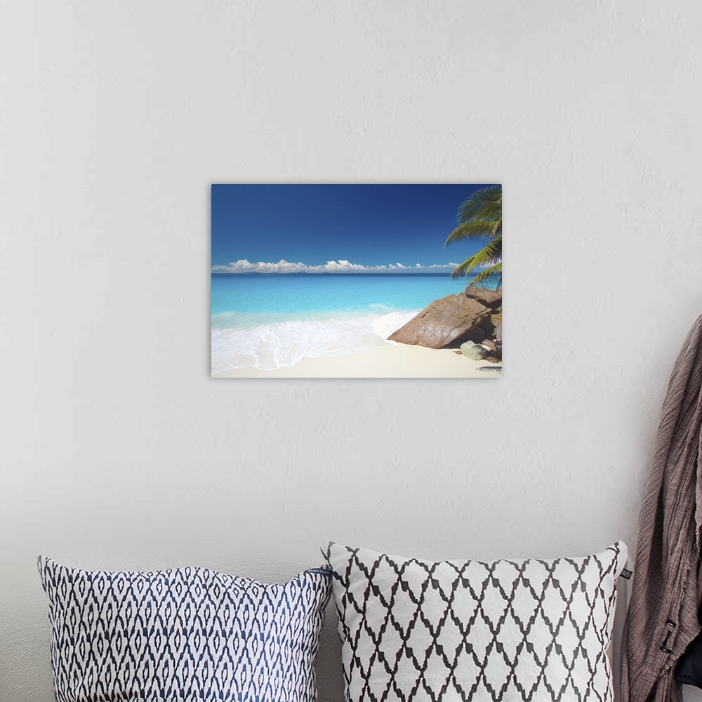 A bohemian room featuring Tropical beach, Seychelles, Indian Ocean, Africa