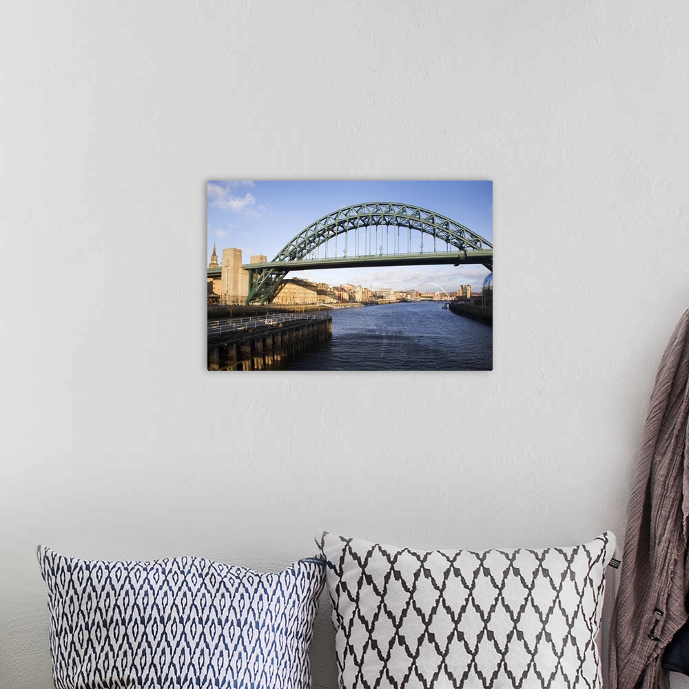 A bohemian room featuring Tyne Bridge from The Swing Bridge, Newcastle upon Tyne, Tyne and Wear, England