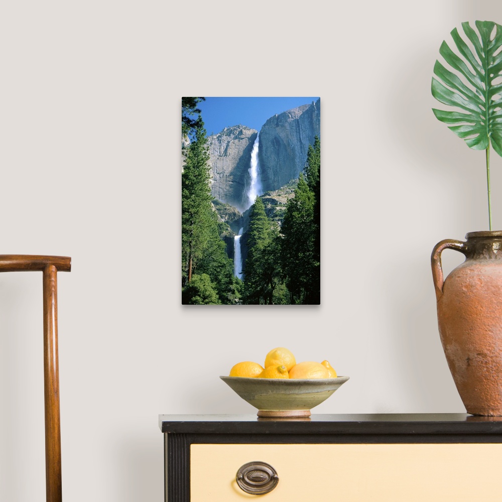 A traditional room featuring Upper and Lower Yosemite Falls, California