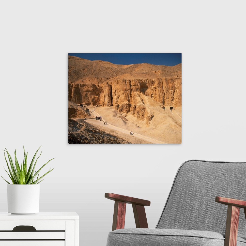 A modern room featuring Valley of the Kings, Thebes, Egypt, Africa