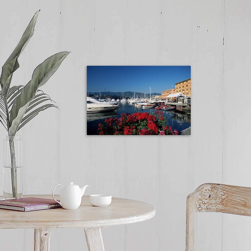A farmhouse room featuring View across the harbour, Santa Margherita Ligure, Portofino Peninsula, Liguria, Italy
