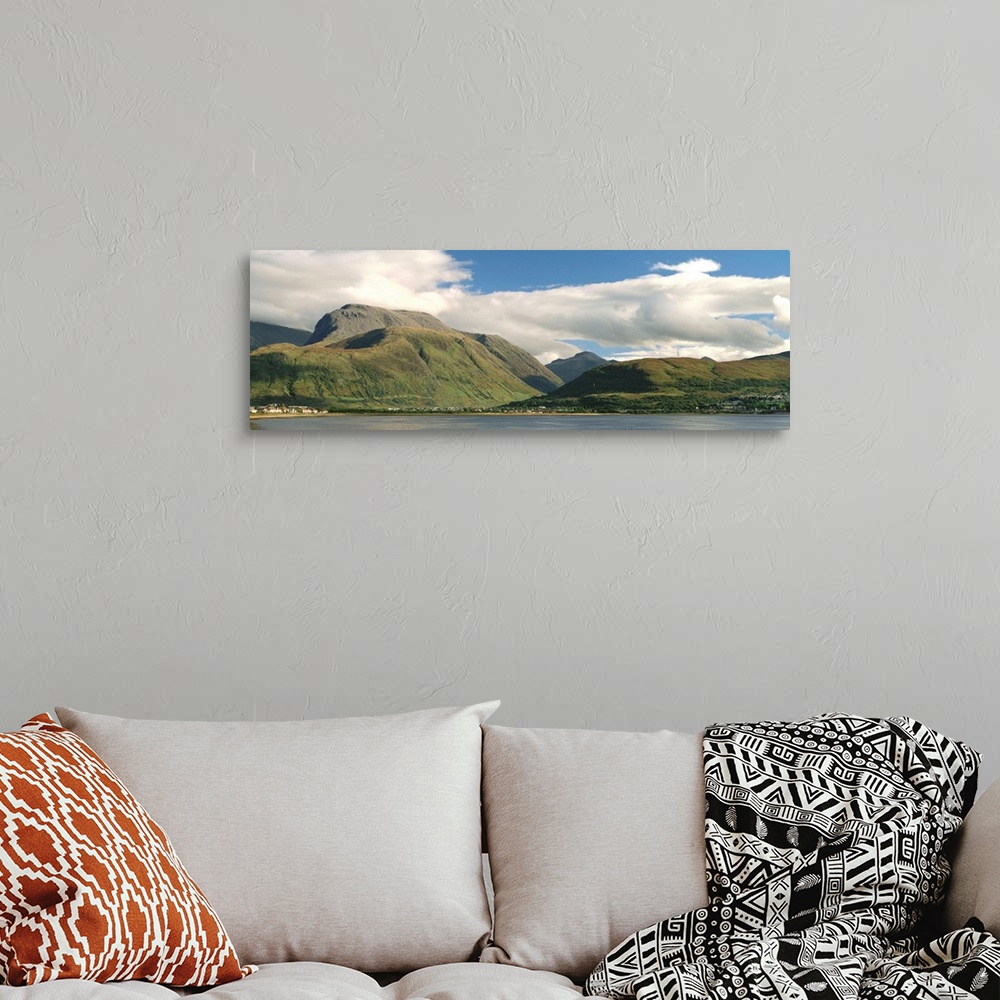 A bohemian room featuring View from Corpach towards Ben Nevis, Highland region, Scotland, UK
