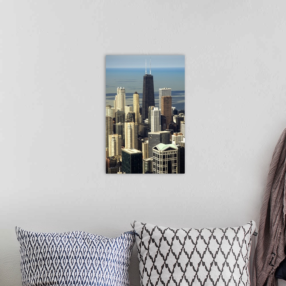 A bohemian room featuring View of Chicago from the Sears Tower Sky Deck, Chicago, Illinois