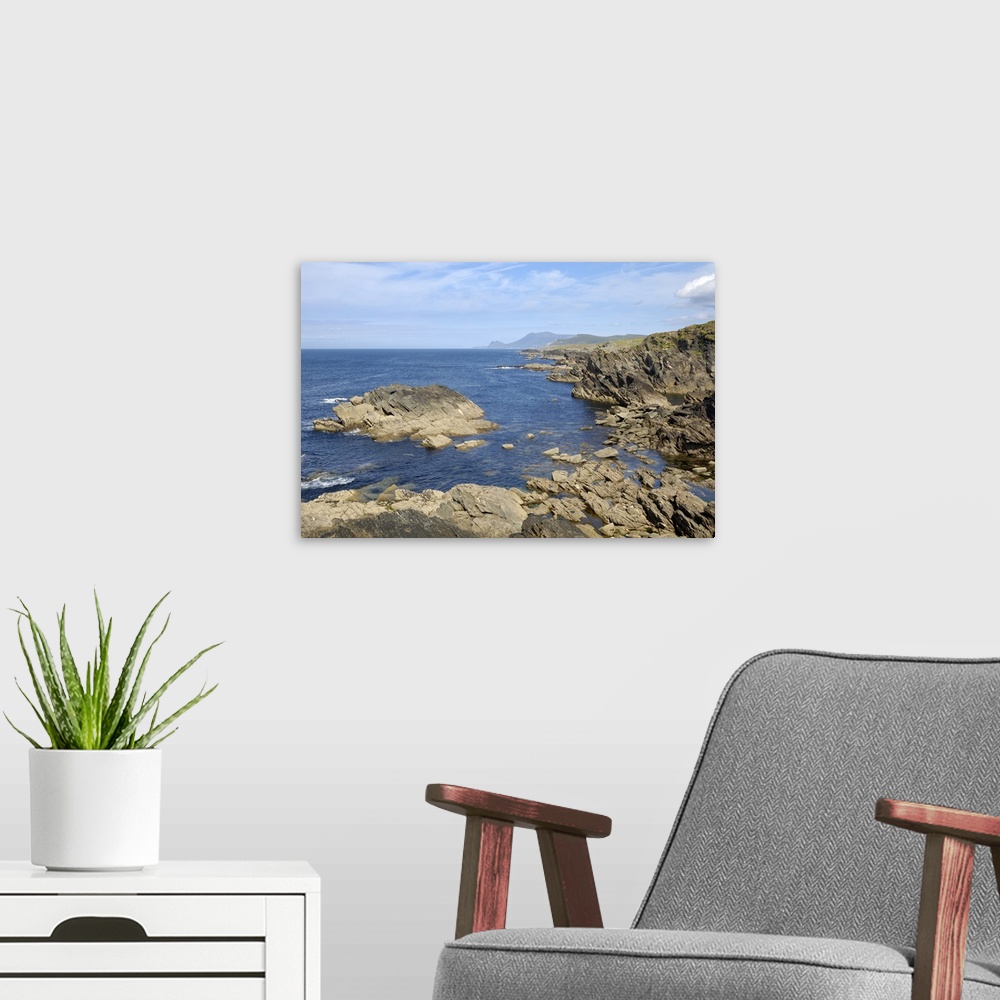 A modern room featuring View of coastline from the Atlantic Drive, Achill Island, Connacht, Republic of Ireland