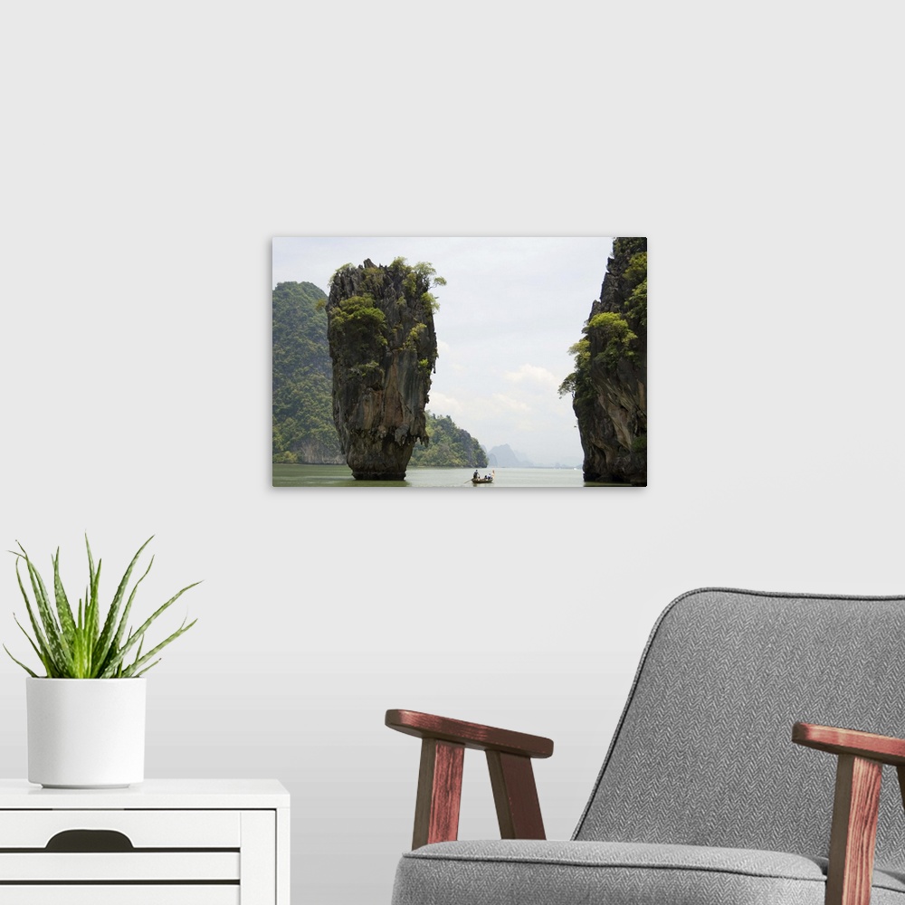 A modern room featuring View of Koh Ping-gan from Koh Ta Poo, Phang-Nga Bay, Thailand
