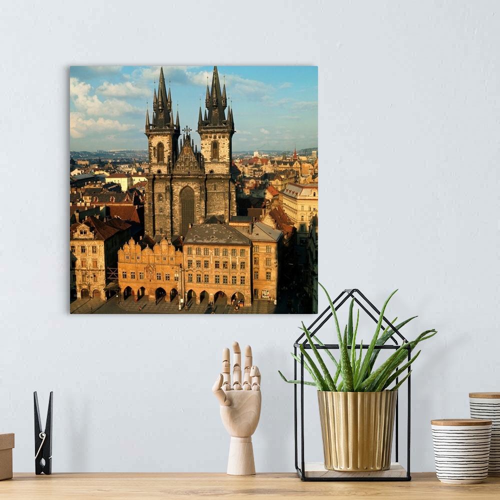A bohemian room featuring View of Our Lady of Tyn, Old Town, Prague, Czech Republic, Europe