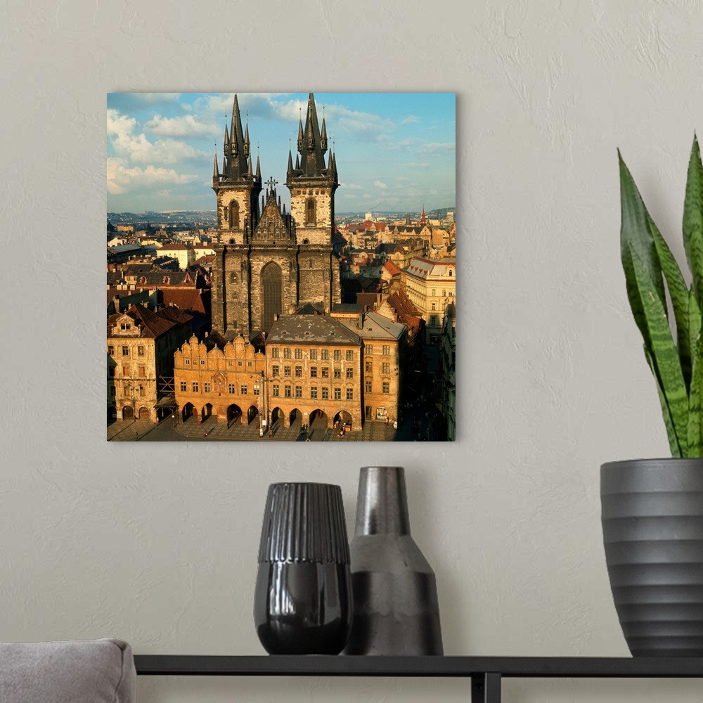 A modern room featuring View of Our Lady of Tyn, Old Town, Prague, Czech Republic, Europe