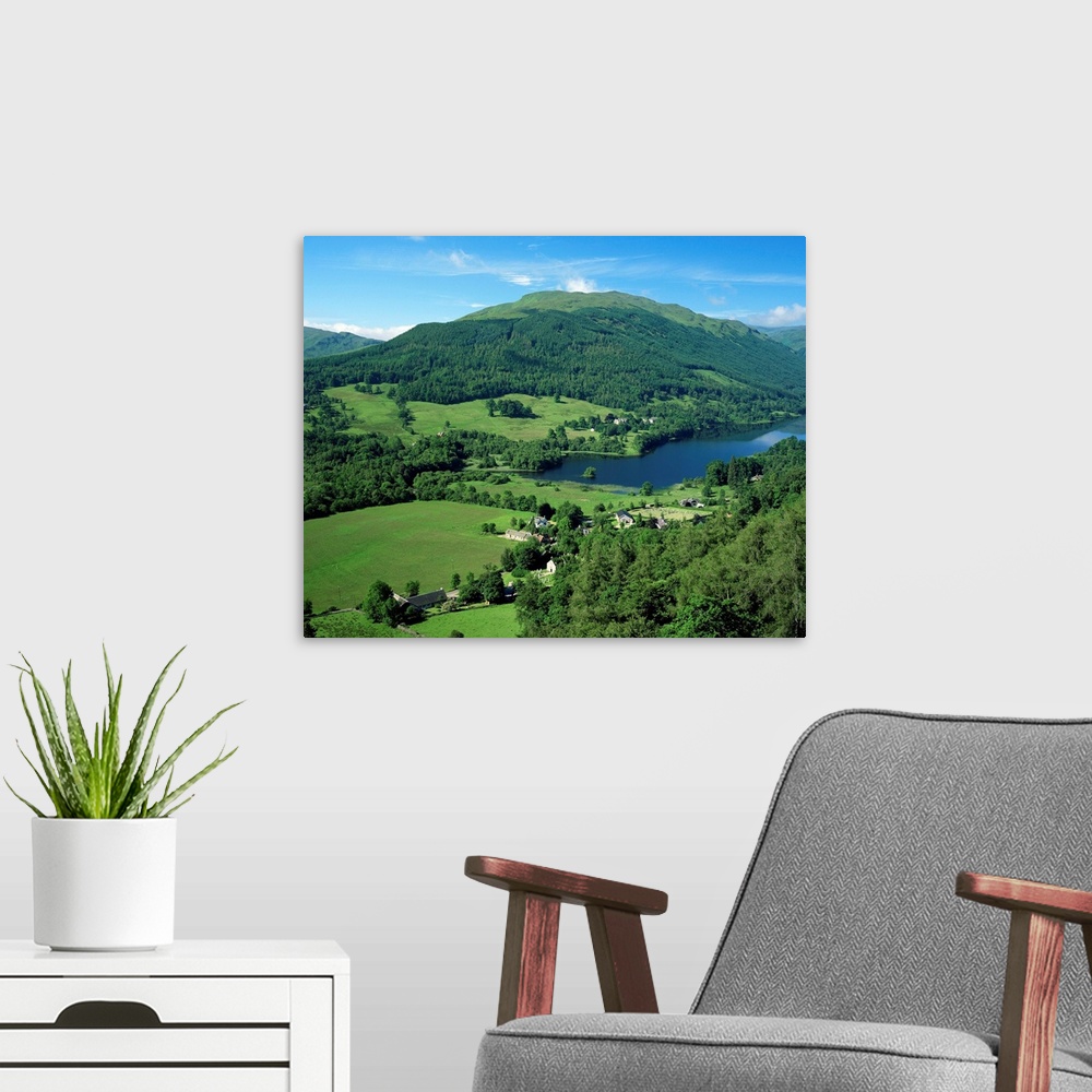 A modern room featuring View over Balquhidder and Loch Voil, Stirling, Central Region, Scotland