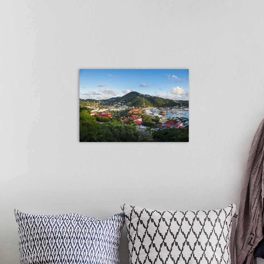 A bohemian room featuring View over Charlotte Amalie, capital of St. Thomas, US Virgin Islands, West Indies, Caribbean